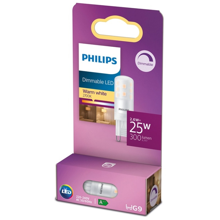 Philips LED G9 Kapsel 25W Dimbar 345lm i gruppen HEMELEKTRONIK / Belysning / LED-lampor hos TP E-commerce Nordic AB (38-38755)