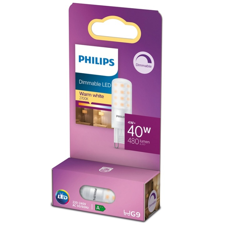 Philips LED G9 Kapsel 40W Dimbar 480lm i gruppen HEMELEKTRONIK / Belysning / LED-lampor hos TP E-commerce Nordic AB (38-38756)