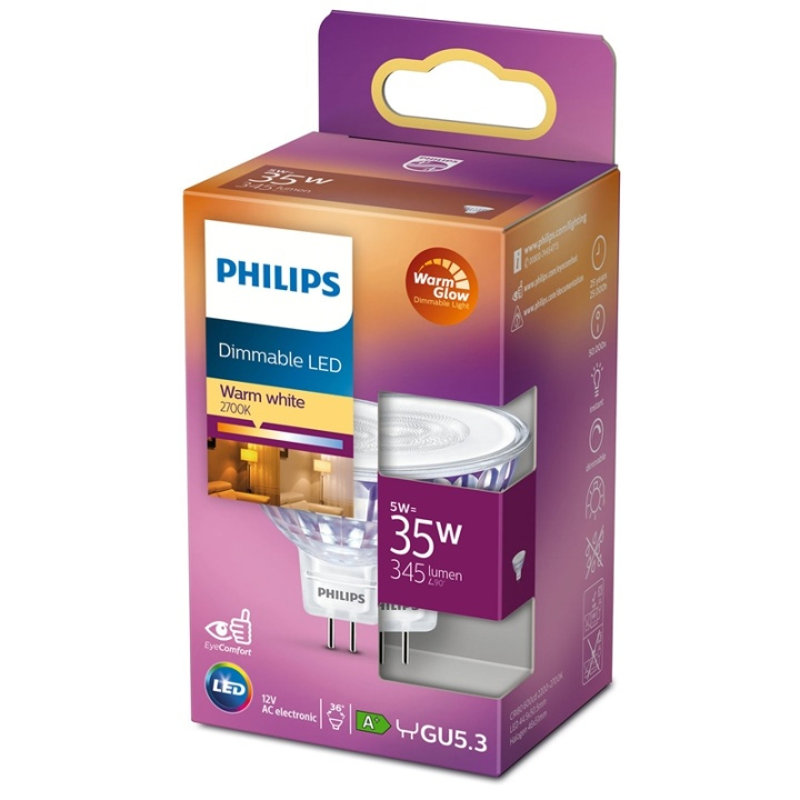 Philips LED GU5.3 Spot 35W 12V Dimbar i gruppen HEMELEKTRONIK / Belysning / LED-lampor hos TP E-commerce Nordic AB (38-38801)