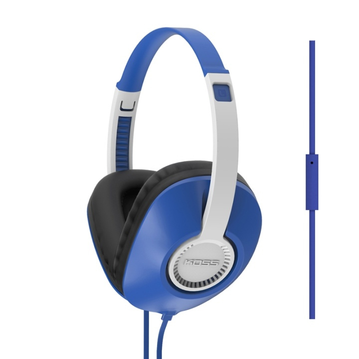 KOSS Hörlur UR23i Over-Ear One Touch Mic Blå i gruppen HEMELEKTRONIK / Ljud & Bild / Hörlurar & Tillbehör / Hörlurar hos TP E-commerce Nordic AB (38-39019)