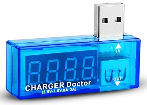 Charger Doctor USB-multimeter i gruppen DATORER & KRINGUTRUSTNING / Datortillbehör / Övrigt hos TP E-commerce Nordic AB (38-39265)