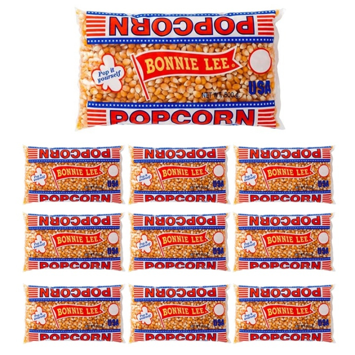 Bonnie Lee Popcorn, Opoppade, 500 g x 10-pack i gruppen SPORT, FRITID & HOBBY / Roliga prylar / Godis hos TP E-commerce Nordic AB (38-39356PKT)