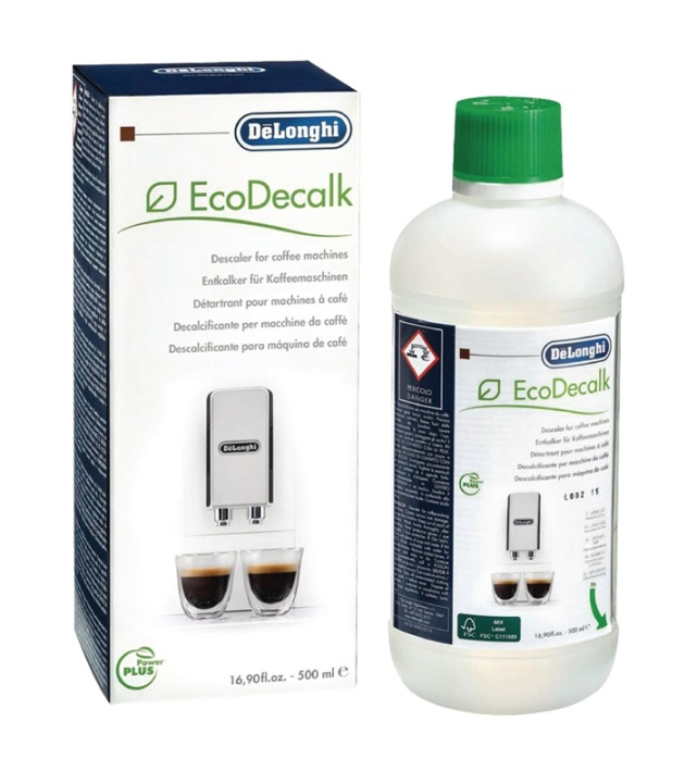 Delonghi EcoDecalk avkalkning för kaffemaskiner 500 ML (5513296041) i gruppen HEM, HUSHÅLL & TRÄDGÅRD / Hushållsmaskiner / Kaffemaskiner & Tillbehör / Filter & Tillbehör hos TP E-commerce Nordic AB (38-40369)