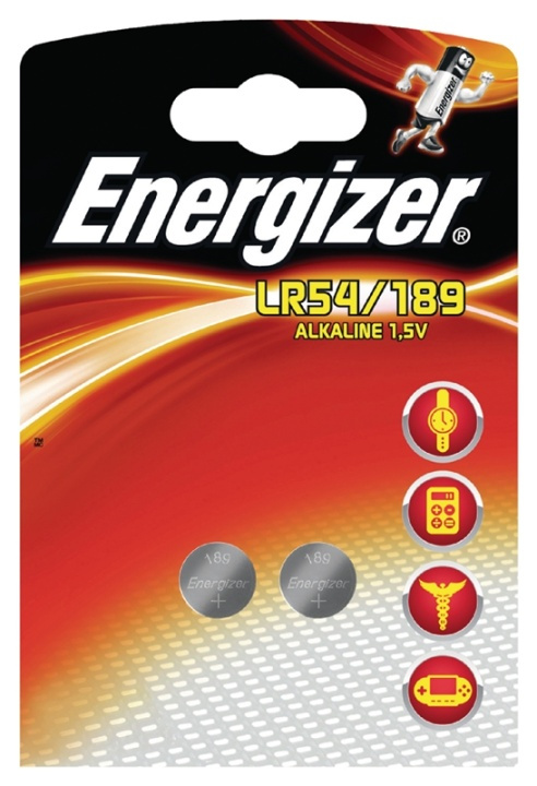 Energizer Alkaline batteri LR54/189 1.5V 2-pack (639320) i gruppen HEMELEKTRONIK / Batterier & Laddare / Batterier / Knappcell hos TP E-commerce Nordic AB (38-40435)