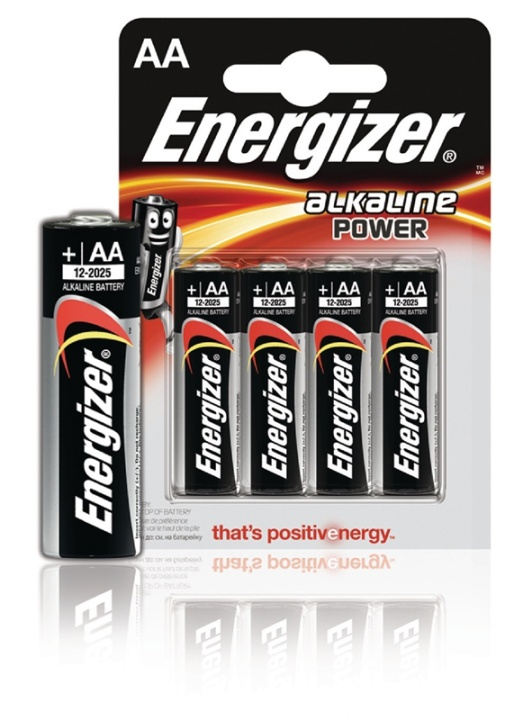 Energizer Power alkaline AA/LR6 4-pack (E300132900) i gruppen HEMELEKTRONIK / Batterier & Laddare / Batterier / AA hos TP E-commerce Nordic AB (38-40493)