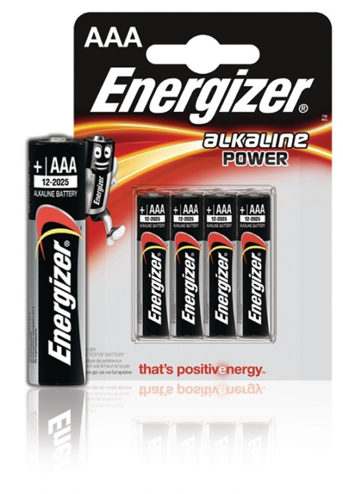 Energizer Power alkaline AAA/LR03 4-pack (E300132600) i gruppen HEMELEKTRONIK / Batterier & Laddare / Batterier / AAA hos TP E-commerce Nordic AB (38-40494)