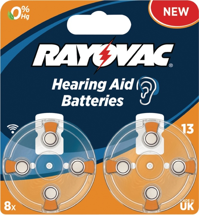 Rayovac Hörapparatsbatterier 1.4 V 290 mAh 8 st i gruppen HEMELEKTRONIK / Batterier & Laddare / Batterier / Hörapparatsbatterier hos TP E-commerce Nordic AB (38-41613)