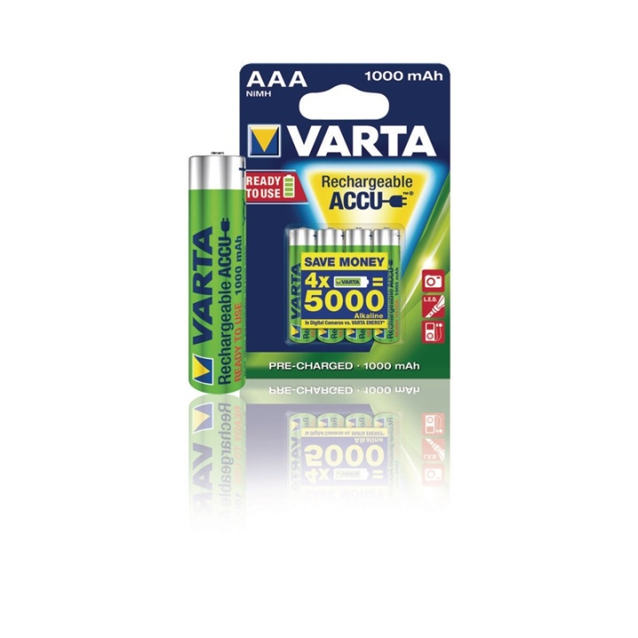 Varta Batteri NiMH AAA/LR03 1.2 V 1000 mAh Professional 2-pack i gruppen HEMELEKTRONIK / Batterier & Laddare / Laddningsbara batterier / AAA hos TP E-commerce Nordic AB (38-41939)
