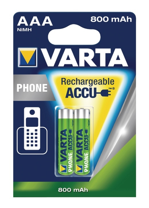 Varta Batteripack trådlös telefon NiMH 1.2 V 750 mAh 2-pack i gruppen HEMELEKTRONIK / Batterier & Laddare / Laddningsbara batterier / AAA hos TP E-commerce Nordic AB (38-41946)
