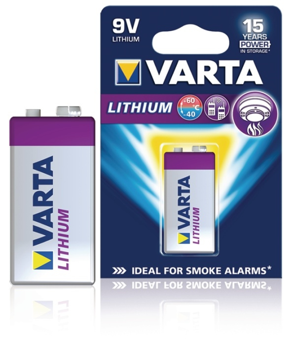 Varta CR9V litium-brandlarmsbatteri i gruppen HEMELEKTRONIK / Batterier & Laddare / Batterier / 9V hos TP E-commerce Nordic AB (38-41957)