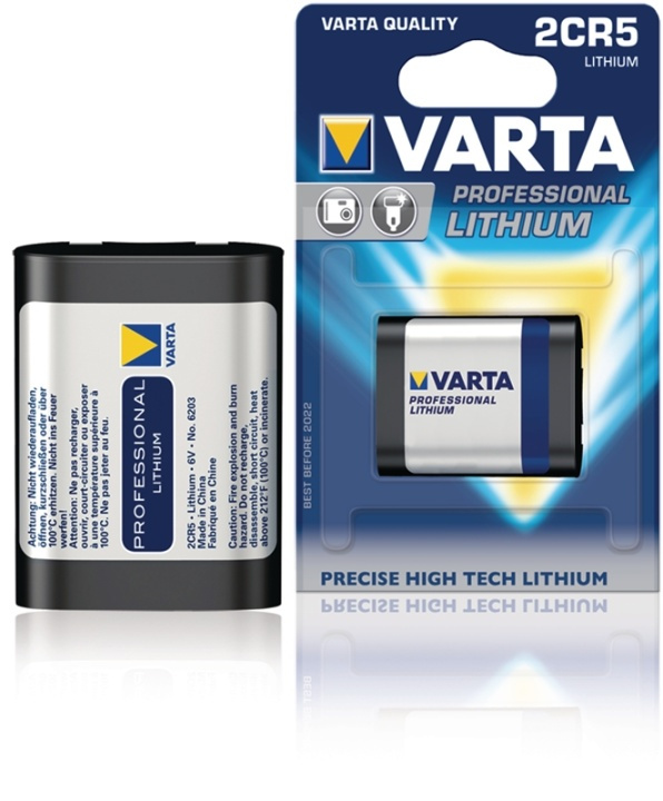 Varta Fotobatteri 2CR5 i gruppen HEMELEKTRONIK / Batterier & Laddare / Batterier / Knappcell hos TP E-commerce Nordic AB (38-41962)