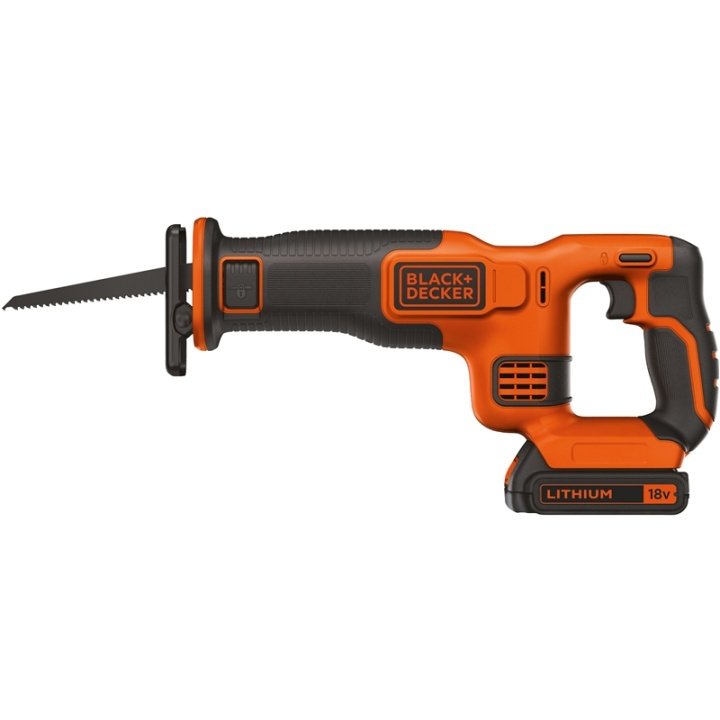 Black & Decker Pendelsticksåg 18V, 2Ah Batt i gruppen HEM, HUSHÅLL & TRÄDGÅRD / Verktyg / Sågar hos TP E-commerce Nordic AB (38-42634)