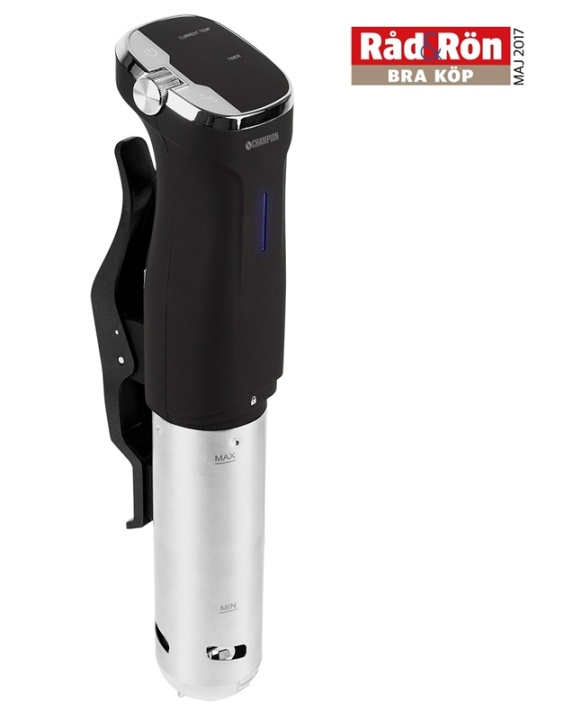 Champion Sous Vide Precision IPX7 800W SV310 Rostfri/Svart i gruppen HEM, HUSHÅLL & TRÄDGÅRD / Hushållsmaskiner / Sous Vide hos TP E-commerce Nordic AB (38-42790)