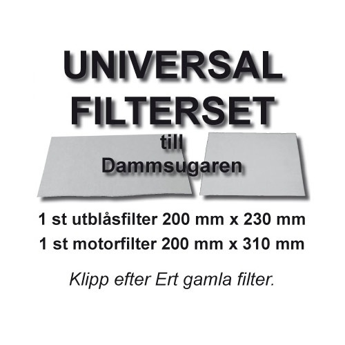 Champion Dammsugare Klippfilterset Universal 2st i gruppen HEM, HUSHÅLL & TRÄDGÅRD / Städprodukter / Dammsugare & Tillbehör / Tillbehör / Filter hos TP E-commerce Nordic AB (38-42836)