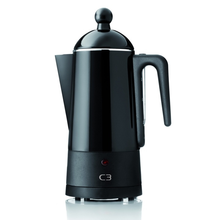 C3 Perkolator Design Svart stål 10kp i gruppen HEM, HUSHÅLL & TRÄDGÅRD / Hushållsmaskiner / Kaffemaskiner & Tillbehör / Kaffebryggare hos TP E-commerce Nordic AB (38-42848)