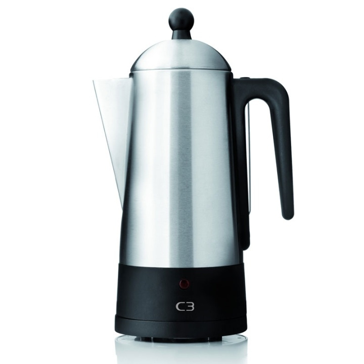 C3 Perkolator Design Borstat Rostfritt stål 10kp i gruppen HEM, HUSHÅLL & TRÄDGÅRD / Hushållsmaskiner / Kaffemaskiner & Tillbehör / Kaffebryggare hos TP E-commerce Nordic AB (38-42850)