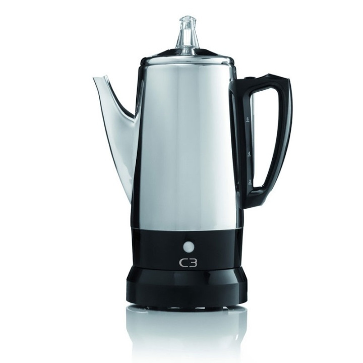 C3 Perkolator Original Rostfri stål 6kp i gruppen HEM, HUSHÅLL & TRÄDGÅRD / Hushållsmaskiner / Kaffemaskiner & Tillbehör / Kaffebryggare hos TP E-commerce Nordic AB (38-42851)