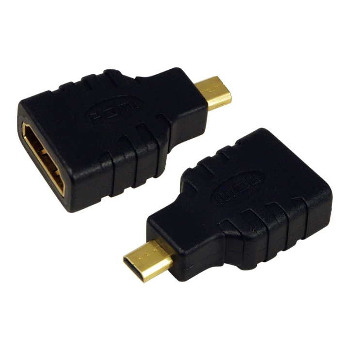 LogiLink HDMI Ho -> HDMI Micro Ha i gruppen HEMELEKTRONIK / Kablar & Adaptrar / HDMI / Adaptrar hos TP E-commerce Nordic AB (38-43818)