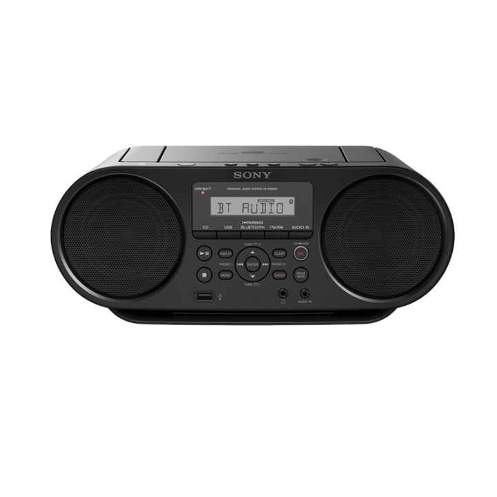 Sony CD-Boombox m. Bluetooth i gruppen HEMELEKTRONIK / Ljud & Bild / Hemmabio, HiFi & Bärbart / Kompaktstereo & Skivspelare hos TP E-commerce Nordic AB (38-45504)