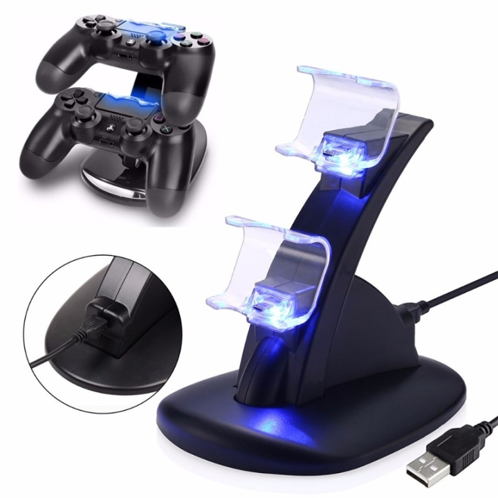 Laddstation till PS4 DualShock i gruppen HEMELEKTRONIK / Spelkonsoler & Tillbehör / Sony PlayStation 4 / Tillbehör hos TP E-commerce Nordic AB (38-4595)