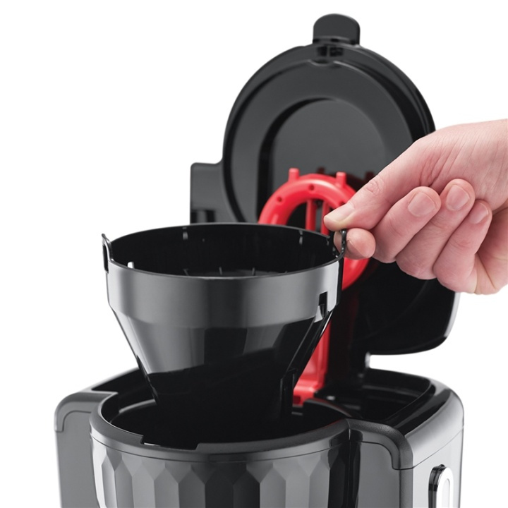 Russell Hobbs Kaffebryggare 27011-56 Honeycomb Black i gruppen HEM, HUSHÅLL & TRÄDGÅRD / Hushållsmaskiner / Kaffemaskiner & Tillbehör / Kaffebryggare hos TP E-commerce Nordic AB (38-46024)