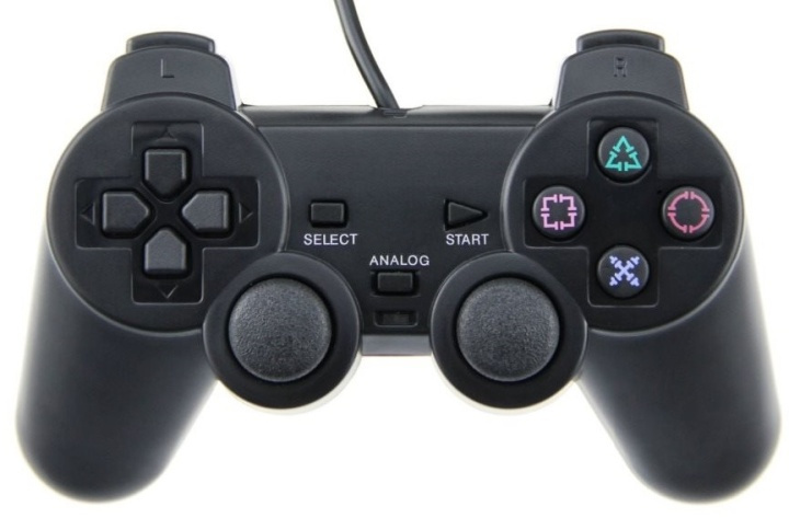 Handkontroll till Playstation 2 (Svart) i gruppen HEMELEKTRONIK / Spelkonsoler & Tillbehör / Sony PlayStation 2 hos Teknikproffset Nordic AB (38-4677)