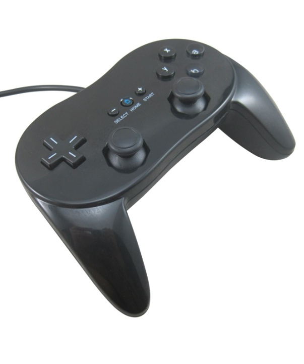 Classic Controller Pro till Nintendo Wii (Svart) i gruppen HEMELEKTRONIK / Spelkonsoler & Tillbehör / Nintendo Wii hos TP E-commerce Nordic AB (38-4685)