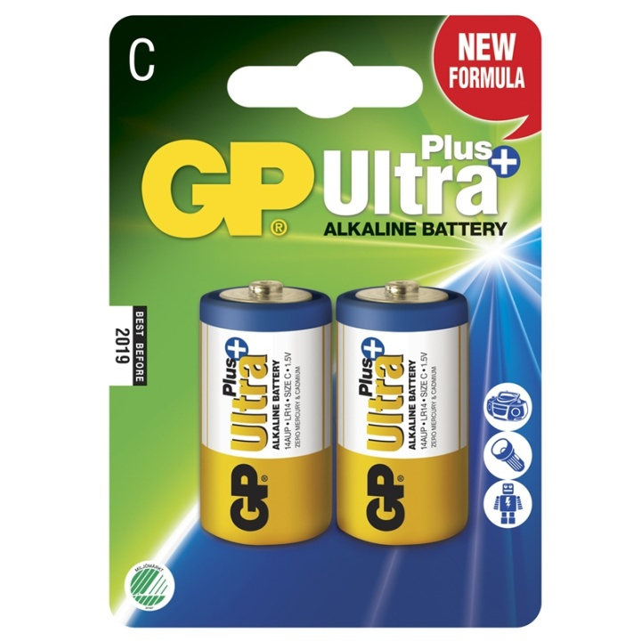 GP Ultra Plus Alkaline C LR14 2-p i gruppen HEMELEKTRONIK / Batterier & Laddare / Batterier / Övriga hos TP E-commerce Nordic AB (38-46984)
