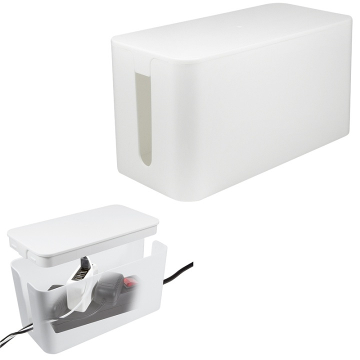 LogiLink Cable box - Kabelgömma Small Vit i gruppen HEMELEKTRONIK / Kablar & Adaptrar / Kabelhantering hos TP E-commerce Nordic AB (38-47019)