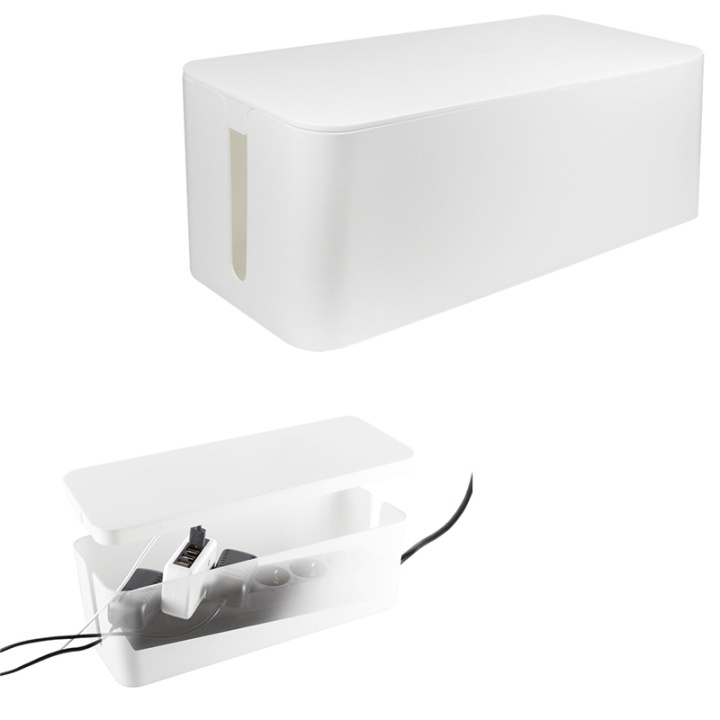 LogiLink Cable box - Kabelgömma Large Vit i gruppen HEMELEKTRONIK / Kablar & Adaptrar / Kabelhantering hos TP E-commerce Nordic AB (38-47021)
