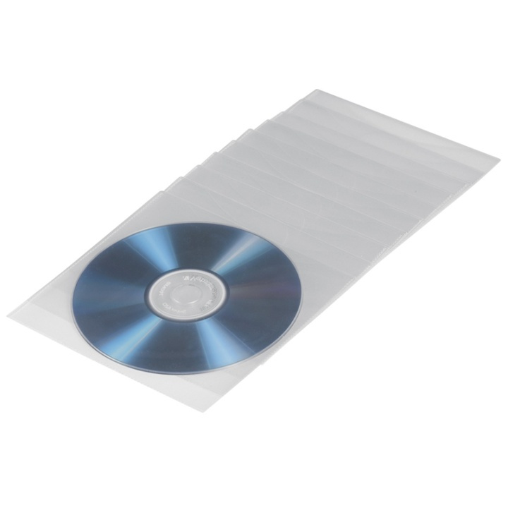 Hama Cd/Dvd-Ficka Transparent 50-Pack i gruppen HEMELEKTRONIK / Lagringsmedia / CD/DVD/BD-skivor / CD/DVD förvaring hos TP E-commerce Nordic AB (38-47287)