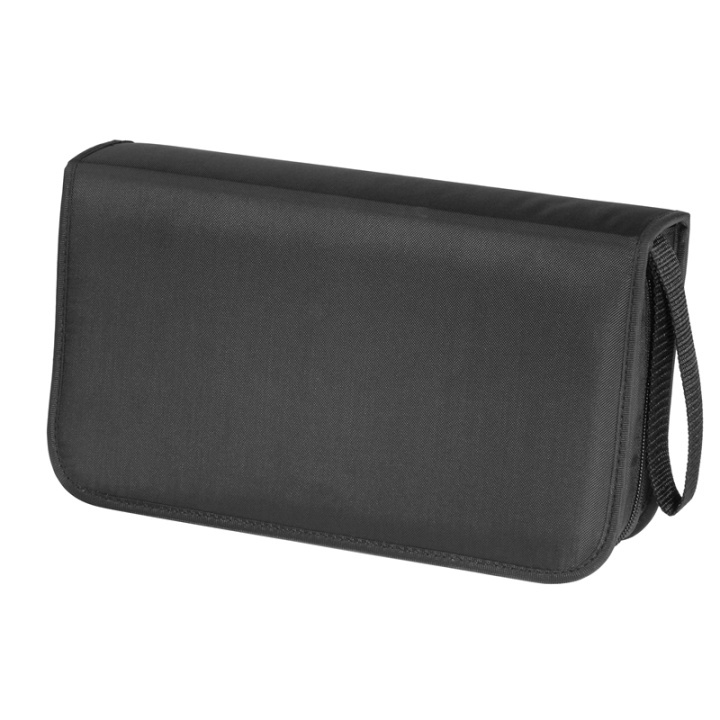 Hama CD-Väska Nylon Svart För 80 CD i gruppen HEMELEKTRONIK / Lagringsmedia / CD/DVD/BD-skivor / CD/DVD förvaring hos TP E-commerce Nordic AB (38-47291)