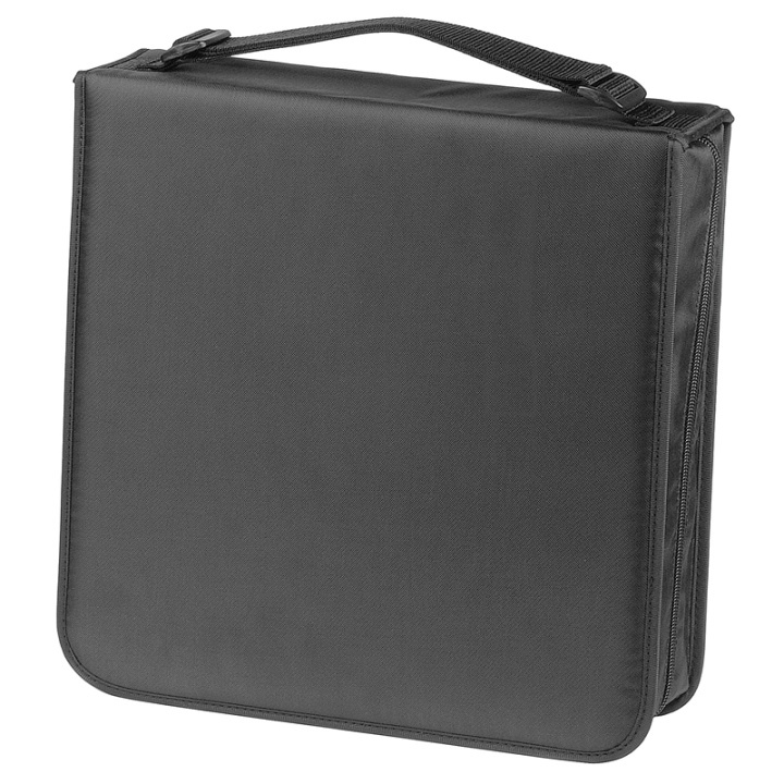 Hama CD-Väska Nylon Svart För 208 CD i gruppen HEMELEKTRONIK / Lagringsmedia / CD/DVD/BD-skivor / CD/DVD förvaring hos TP E-commerce Nordic AB (38-47294)
