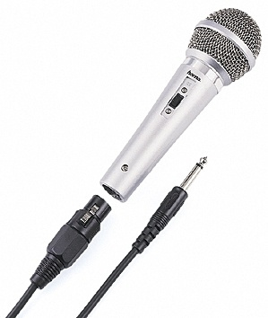 Hama Mikrofon DM-40 Silver i gruppen HEMELEKTRONIK / Ljud & Bild / Handhållna mikrofoner hos TP E-commerce Nordic AB (38-47311)