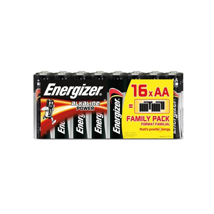 Energizer Batteri Aa/Lr6 Alkaline Power 16-Pack Blister i gruppen HEMELEKTRONIK / Batterier & Laddare / Batterier / AA hos Teknikproffset Nordic AB (38-47937)