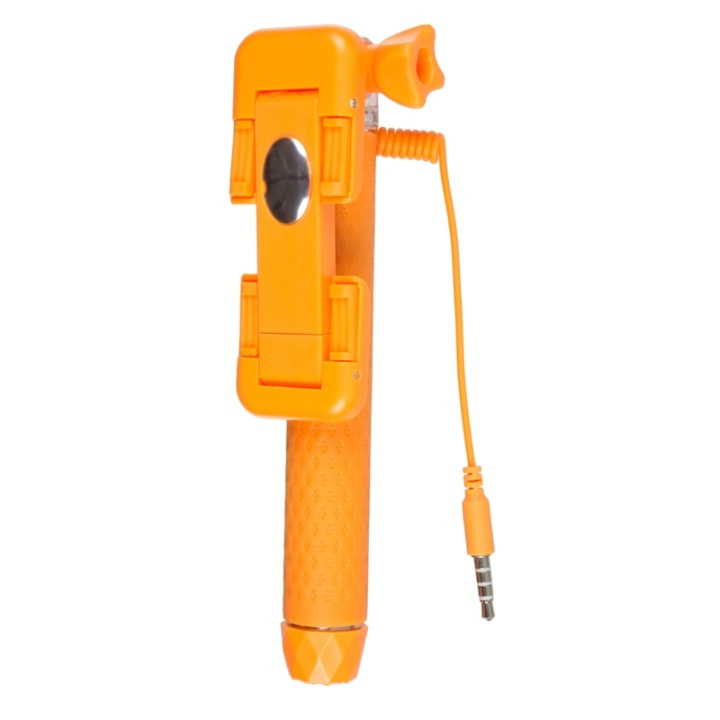 KITVISION Selfiestick Pocket Trådad Spegelfunktion Orange i gruppen SMARTPHONE & SURFPLATTOR / Övriga tillbehör / Dockor, Stativ & Hållare hos TP E-commerce Nordic AB (38-48444)
