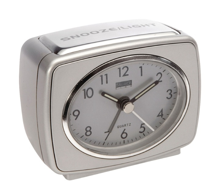 Balance Quartz Alarm Clock Analogue Silver (262184) i gruppen HEM, HUSHÅLL & TRÄDGÅRD / Väggklockor & Räkneverk / Väckarklockor hos TP E-commerce Nordic AB (38-49481)