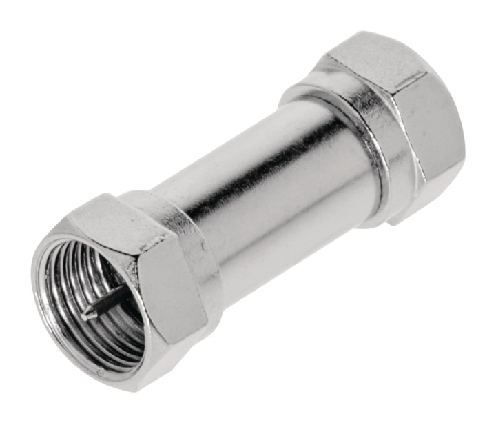 Valueline Coaxadapter F F-Hane - F-Hane Silver i gruppen HEMELEKTRONIK / Ljud & Bild / TV & Tillbehör / Antenner & Tillbehör hos TP E-commerce Nordic AB (38-50154)