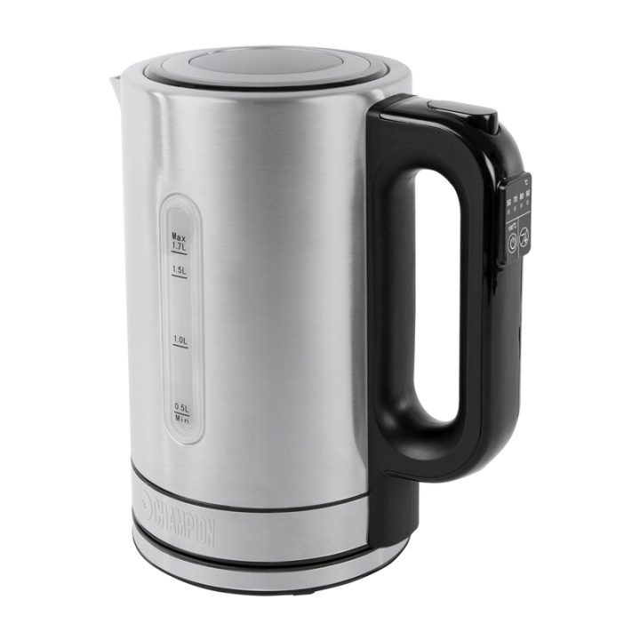 Champion Vattenkokare Temp 1,7L VK410 Rostfri i gruppen HEM, HUSHÅLL & TRÄDGÅRD / Hushållsmaskiner / Vatten & Juice / Vattenkokare hos TP E-commerce Nordic AB (38-50315)