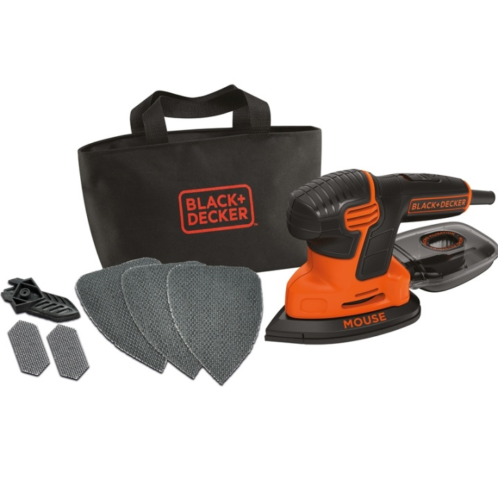 BLACK+DECKER Slipmus 120W med Tillbehör i gruppen HEM, HUSHÅLL & TRÄDGÅRD / Verktyg / Övriga Verktyg & Tillbehör hos TP E-commerce Nordic AB (38-50494)