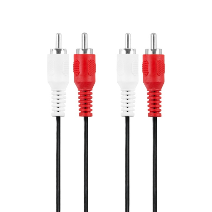 Champion 2 RCA - 2 RCA Hane-Hane 1.5m i gruppen HEMELEKTRONIK / Kablar & Adaptrar / RCA-kablar & adaptrar / Kablar hos TP E-commerce Nordic AB (38-52277)