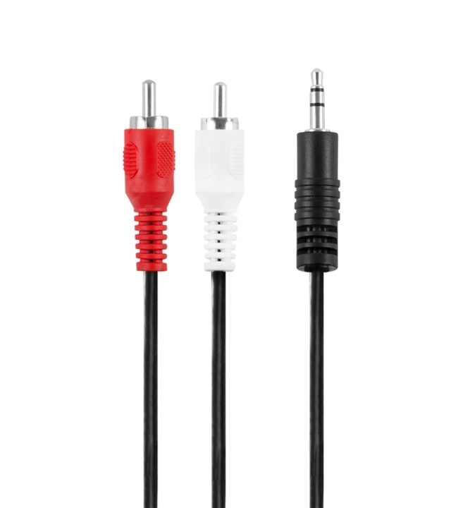 Champion 3,5mm - 2 RCA Hane-Hane 1.5m i gruppen HEMELEKTRONIK / Kablar & Adaptrar / RCA-kablar & adaptrar / Kablar hos TP E-commerce Nordic AB (38-52281)