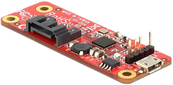 DeLOCK 62626,Adapter för att ansluta SATA-enheter till Raspberry Pi i gruppen DATORER & KRINGUTRUSTNING / Datorkomponenter / Raspberry Pi hos TP E-commerce Nordic AB (38-52967)