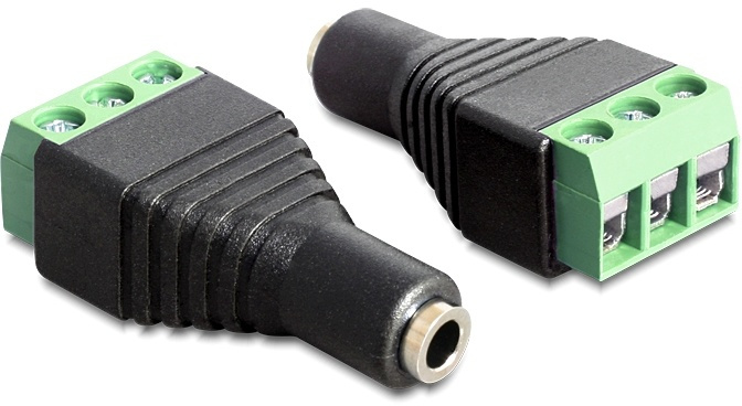 DeLOCK adapter, 3,5mm stereo ho till 3-pin terminalblock i gruppen HEMELEKTRONIK / Kablar & Adaptrar / Ljud Analog / Adaptrar hos TP E-commerce Nordic AB (38-53004)