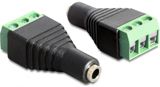 DeLOCK adapter, 3,5mm stereo ho till 3-pin terminalblock