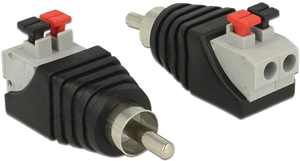 DeLOCK RCA terminalblocksadapter, RCA hane, pitch 5mm i gruppen HEMELEKTRONIK / Kablar & Adaptrar / Ljud Analog / Adaptrar hos TP E-commerce Nordic AB (38-53012)