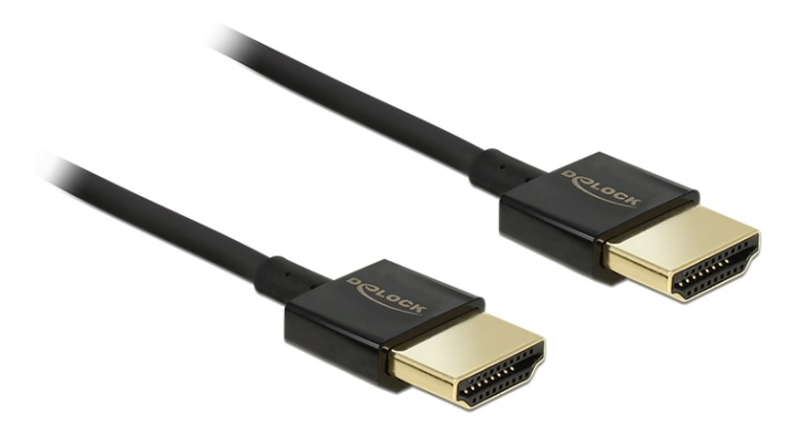 Delock Cable High Speed HDMI with Ethernet - HDMI-A male > HDMI-A male i gruppen HEMELEKTRONIK / Kablar & Adaptrar / HDMI / Kablar hos TP E-commerce Nordic AB (38-53074)