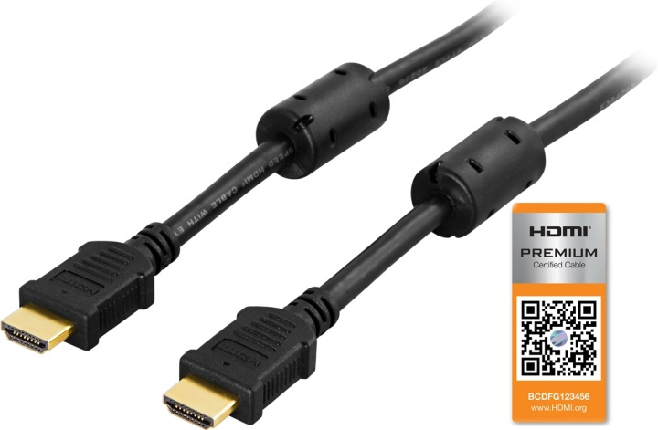 HDMI-Kabel, High Speed 0,5M (HDMI-1005) i gruppen HEMELEKTRONIK / Kablar & Adaptrar / HDMI / Kablar hos Teknikproffset Nordic AB (38-5311)