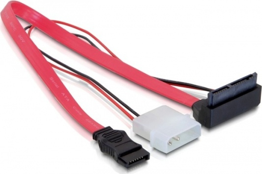 DeLOCK Micro SATA kabel SATA+ström till Micro SATA ho 0,3m, vinkl i gruppen DATORER & KRINGUTRUSTNING / Datorkablar / Interna / SATA hos TP E-commerce Nordic AB (38-53159)