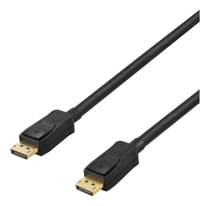 DELTACO DisplayPort monitorkabel, 20-pin ha - ha, 20m, svart i gruppen DATORER & KRINGUTRUSTNING / Datorkablar / DisplayPort / Kablar hos TP E-commerce Nordic AB (38-53319)